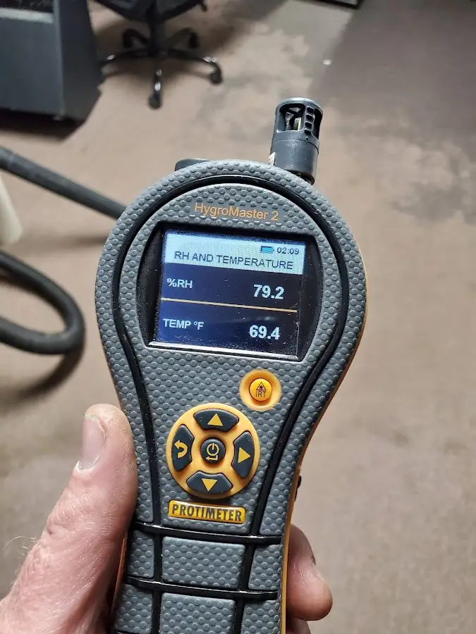 Moisture meter humidity assessment for Fire & Smoke Damage Restoration in Sterling